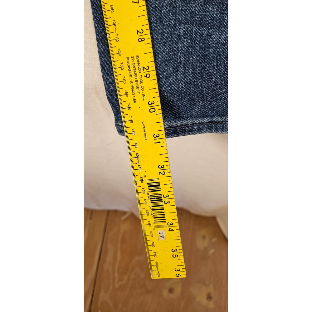 Old Navy High-Rise Wow Straight Jeans Womens 8 Long Medium Wash Blue Denim - Picture 3 of 5